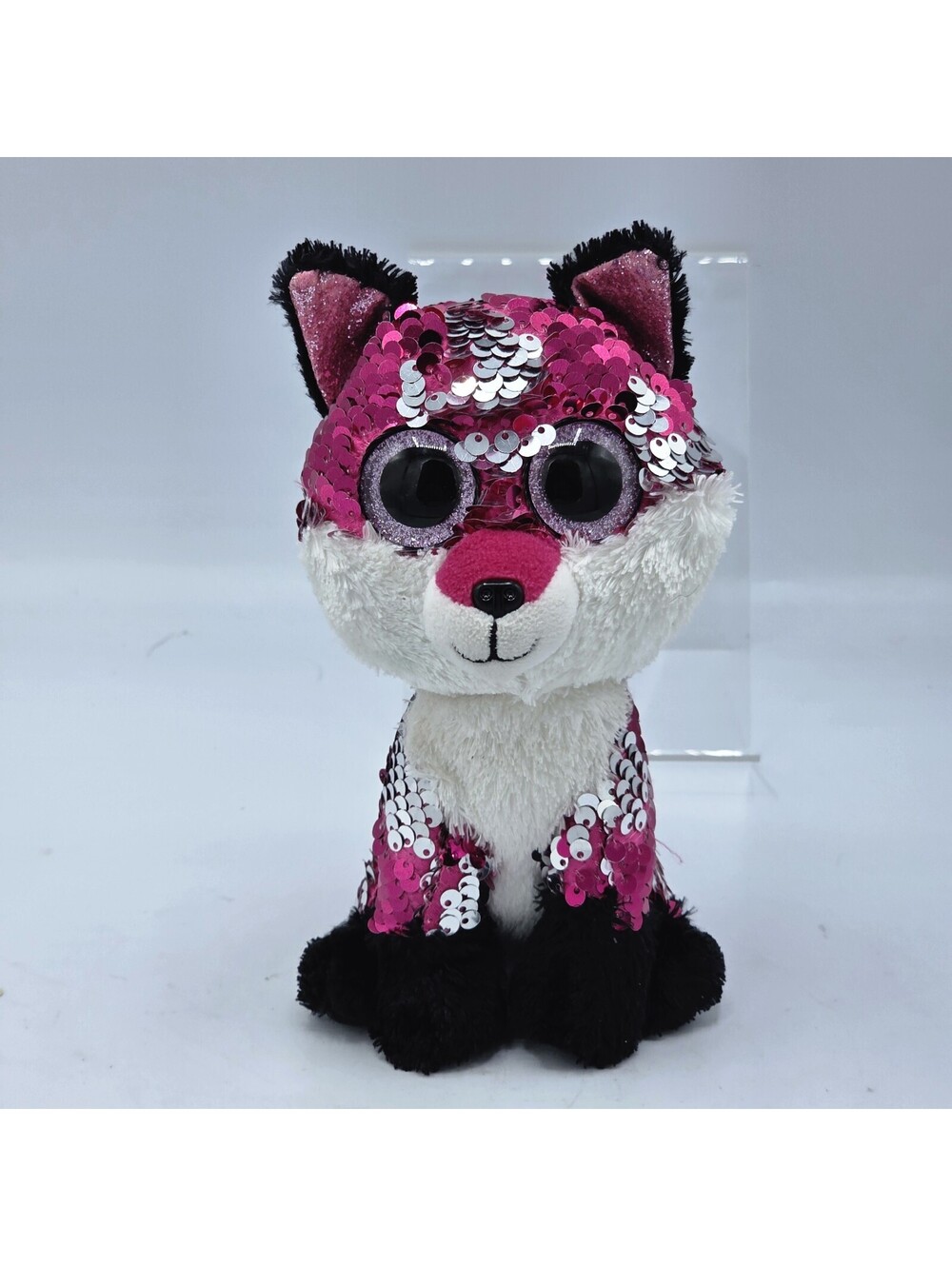 Ty ~ Beanie Boos *Flippables* 2018 * 'Jewel' the Pink Fox * NO Hang Tag